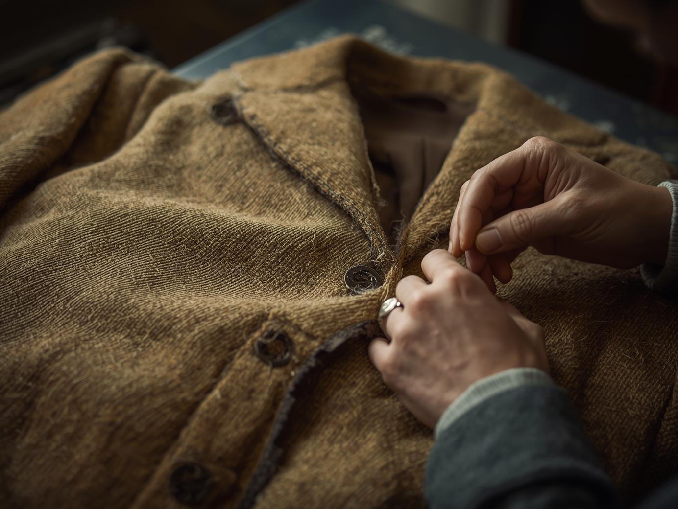 Vintage coat restoration